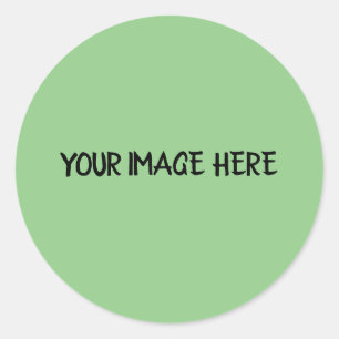 Sticker Rond STYLE DE TEXTE MINIMAL orange CLASSIQUE ROND