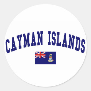 Sticker Rond Style des îles Caïmans