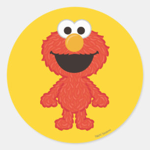 Sticker Rond Style Elmo laine