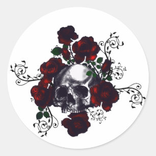Sticker Rond Style Goth