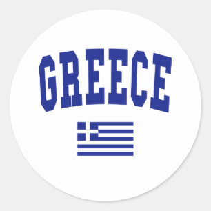Sticker Rond Style Grèce
