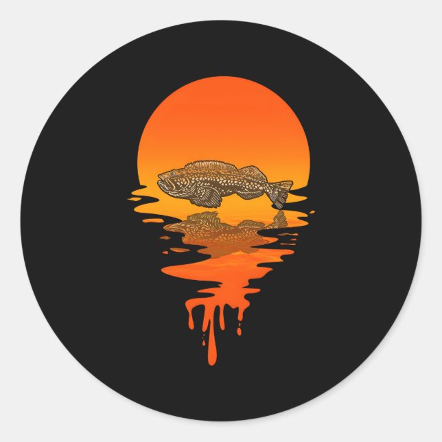 Sticker Rond Style Lingcod (Devant)
