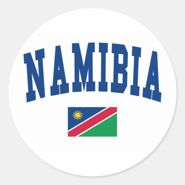 Sticker Rond Style Namibie (Devant)