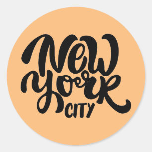 Sticker Rond Style New York