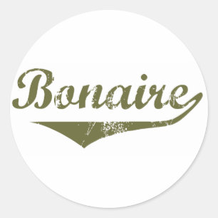 Sticker Rond Style Révolution Bonaire