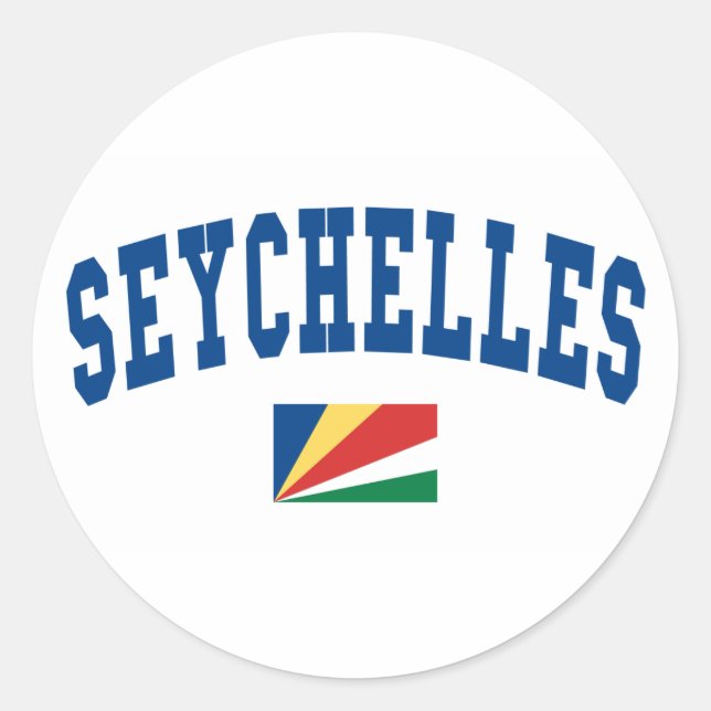 Sticker Rond Style seychellois (Devant)
