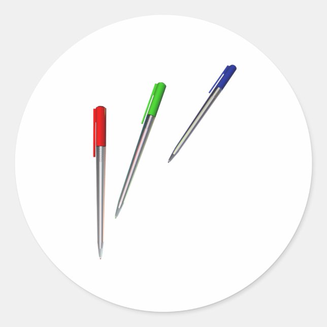 Sticker Rond stylos  (Devant)