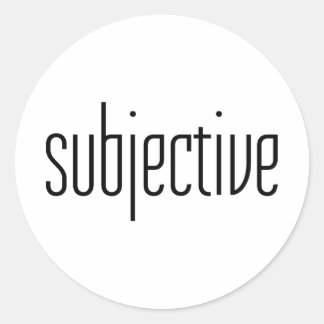 Sticker Rond subjectif