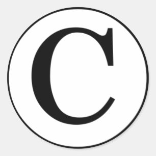 Sticker Rond Substance de symbole de Copyright…