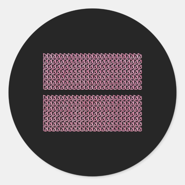 Sticker Rond Subtle 67 Six Seven Brainrot Hidden Message Gen Al (Devant)