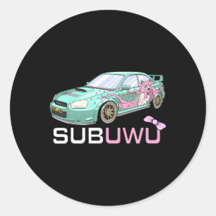 Sticker Rond Subuwu Anime Otaku Fan