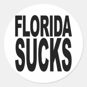 Sticker Rond Sucks de Floride
