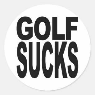 Sticker Rond Sucks de golf