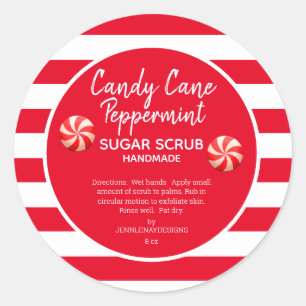 Sticker Rond Sucre de canne Peppermenthe do-it-yourself sucre
