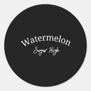 Sticker Rond Sucre de pastèque haut pour