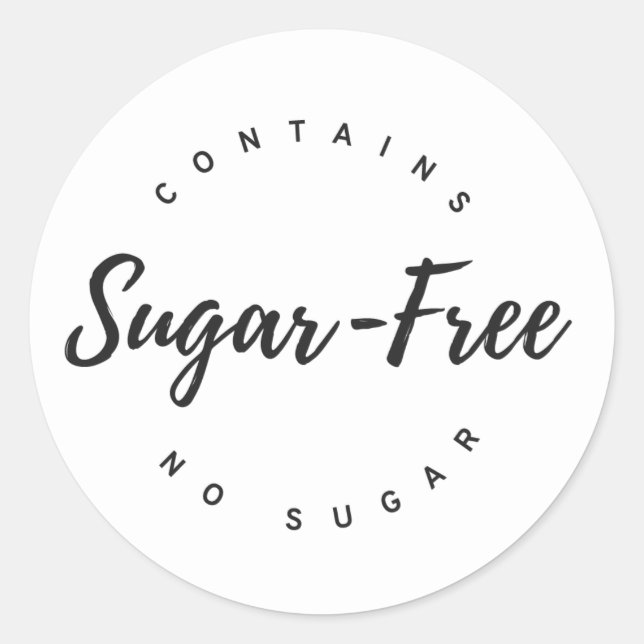 Sticker Rond Sucre gratuit (Devant)