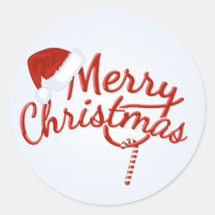 Sticker Rond Sucrerie vintage de Joyeux Noël