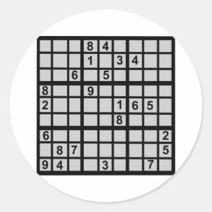 Sticker Rond Sudoku - Brainteaser