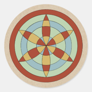 Sticker Rond Suffolk Hexafoil (Roue de marguerite) Marque de so