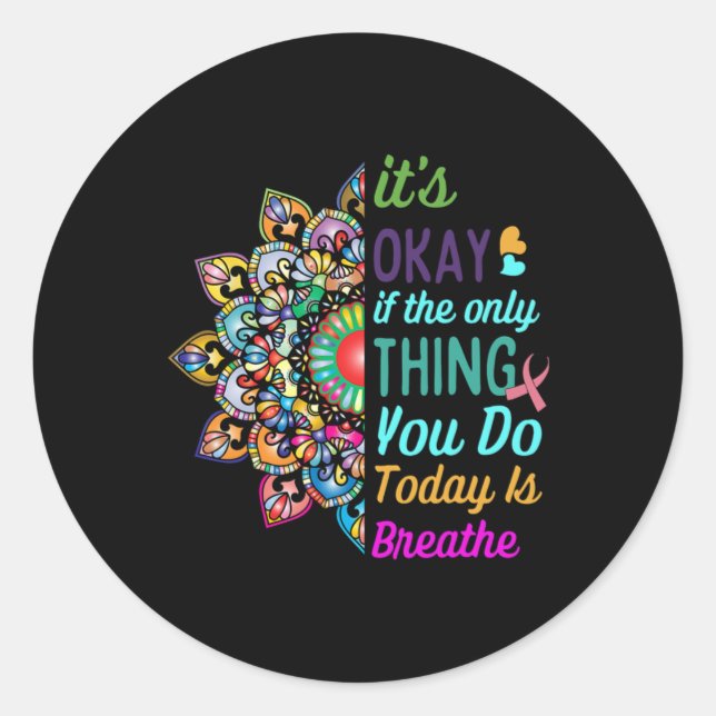 Sticker Rond Suicide Awareness Semicolon 988 S 1  (Devant)