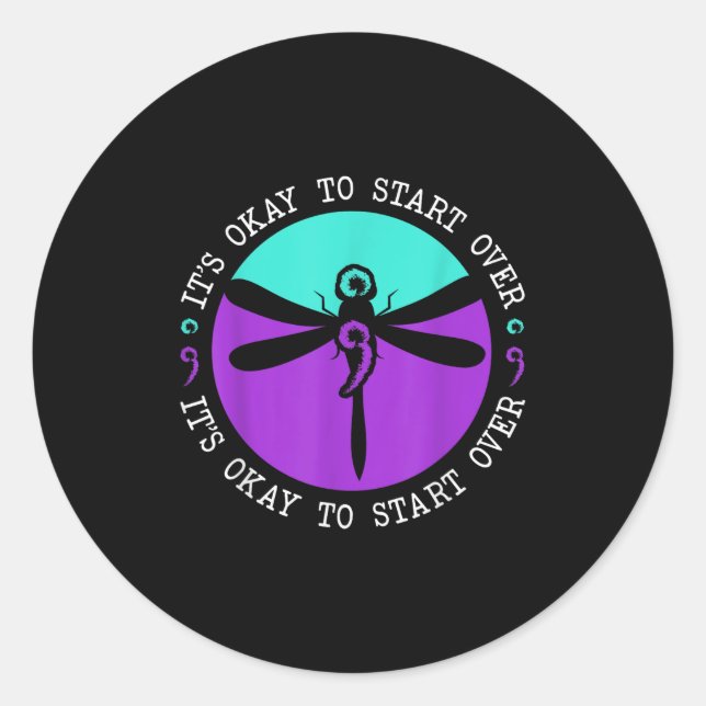 Sticker Rond Suicide Awareness Suicide Prevention Suprt Survivo (Devant)