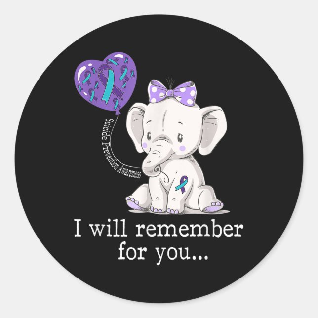 Sticker Rond Suicide Prevention (Devant)