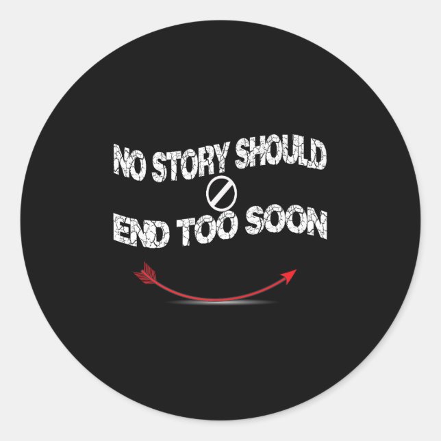 Sticker Rond Suicide Prevention Awareness ,no Story Should End  (Devant)