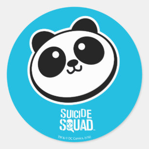 Sticker Rond Suicide Squad   Logo de Panda Purveyor
