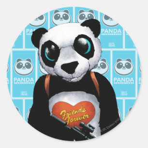 Sticker Rond Suicide Squad Panda