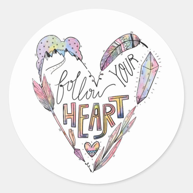 Sticker Rond Suilow Your Heart (Devant)