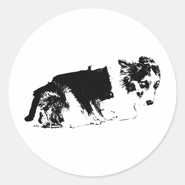 Sticker Rond Suis-Je Assez ? (Devant)