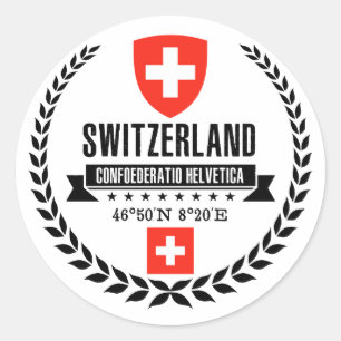 Sticker Rond Suisse