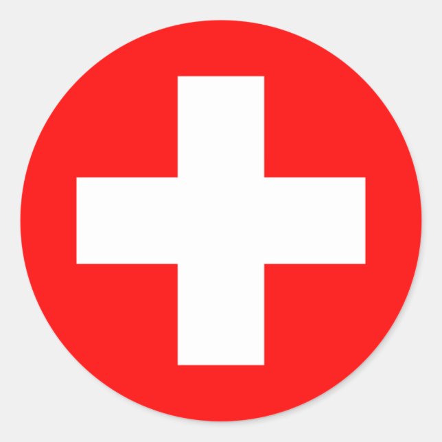 Sticker Rond Suisse (Devant)