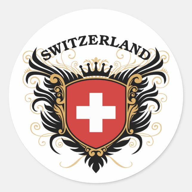 Sticker Rond Suisse (Devant)