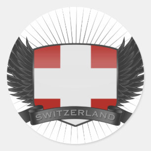 STICKER ROND SUISSE