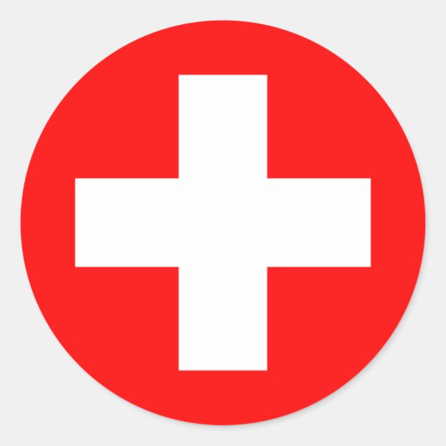 Sticker Rond Suisse (Devant)