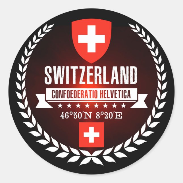 Sticker Rond Suisse (Devant)