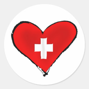 Sticker Rond Suisse Football - Brésil 2014 Coupe du Monde Nati