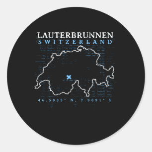 Sticker Rond Suisse Lauterbrunnen
