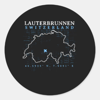 Sticker Rond Suisse Lauterbrunnen