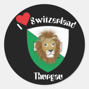 Sticker Rond Suisse Svizzera Svizra Switzerland Kleber