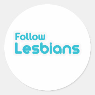 STICKER ROND SUIVRE LES LESBIENS