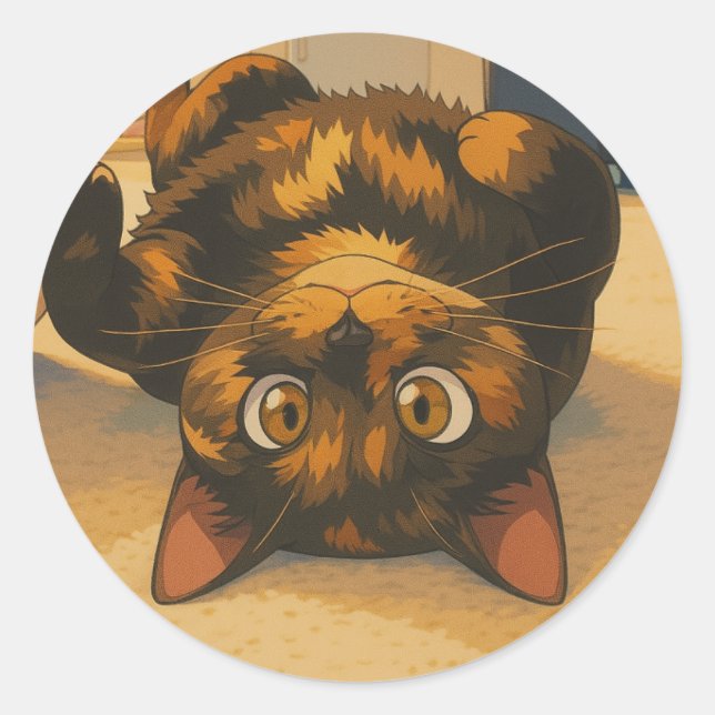 Sticker Rond Suki Upside Down (Devant)