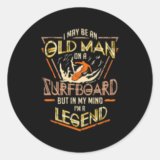 Sticker Rond Sulfing Lover|Je Suis Peut-Être Un Vieux Homme Sur