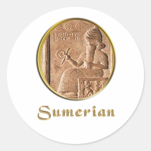 Sticker Rond Sumérien
