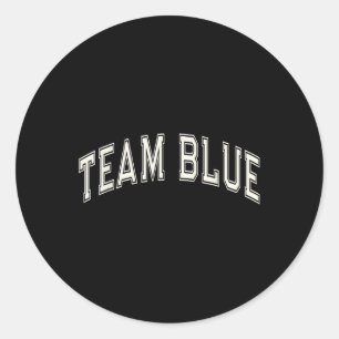 Sticker Rond Summer Camp Color Team Blue Competition Event War