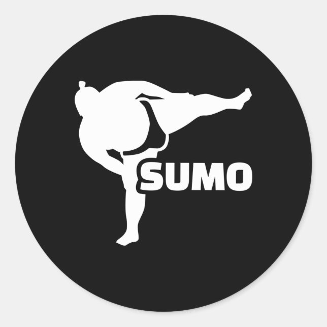 Sticker Rond Sumo Wrestler (Devant)