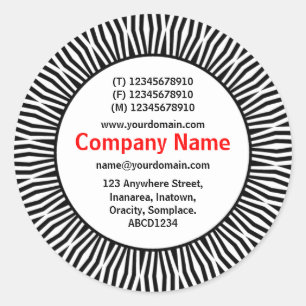 Sticker Rond SunBurst 01 Business
