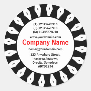 Sticker Rond SunBurst 04 Business