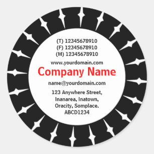 Sticker Rond SunBurst 05 Business